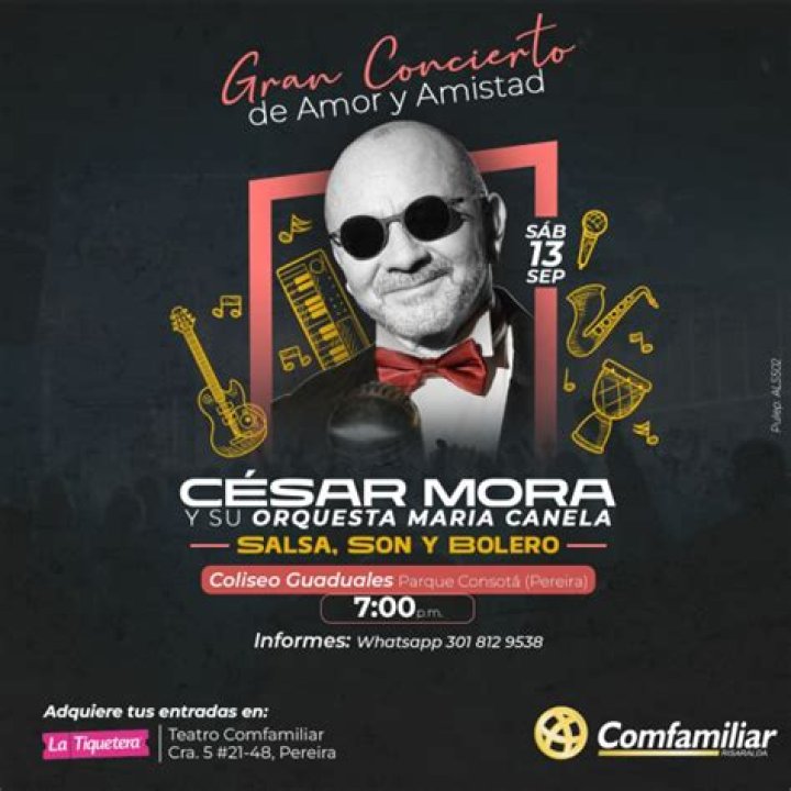 CÉSAR MORA & SU ORQUESTA MARÍA CANELA Mafe Palacio / Talent Manager