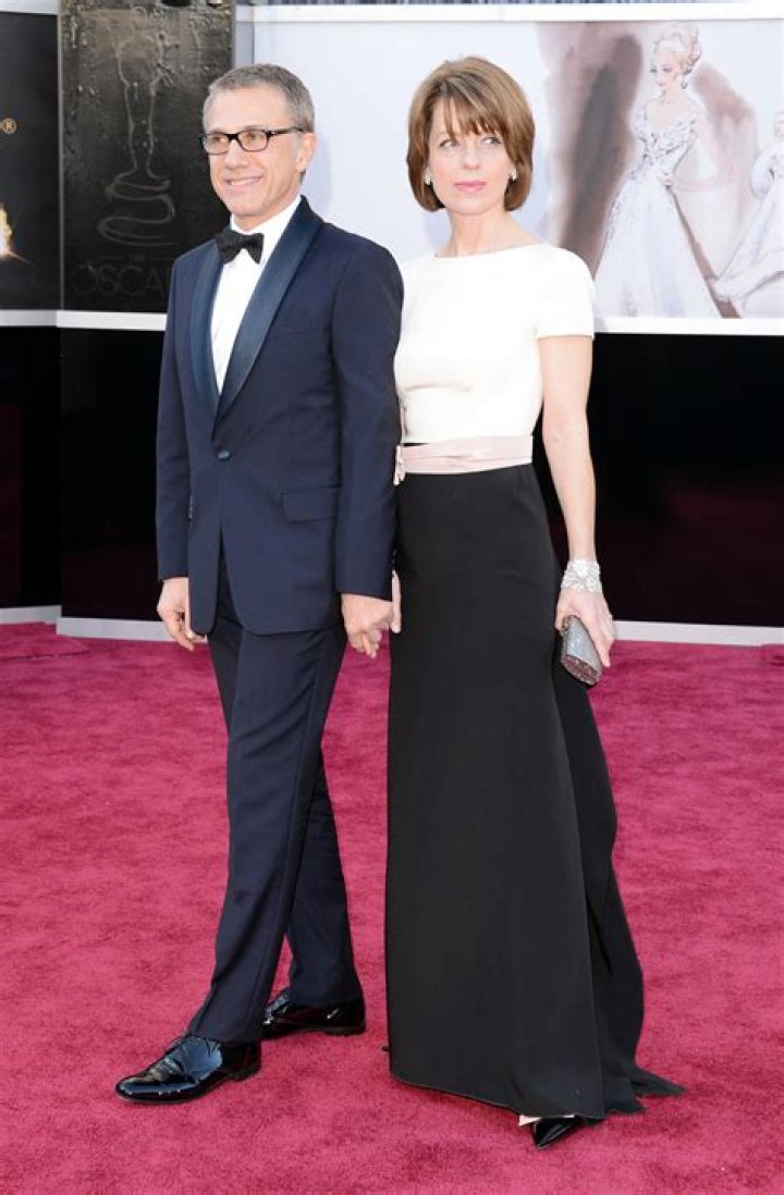 Christoph Waltz and Judith Holste during the Hollywood Walk of Fame