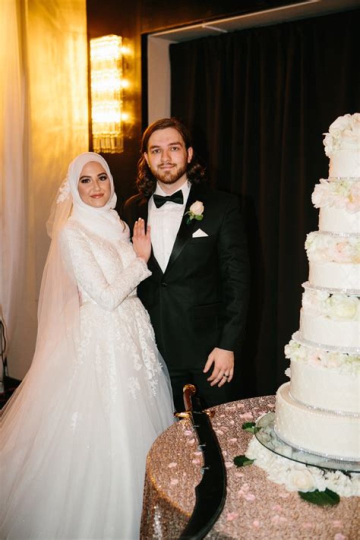 Our Wedding! February 25, 2017 Aline wedding dress, Muslimah wedding