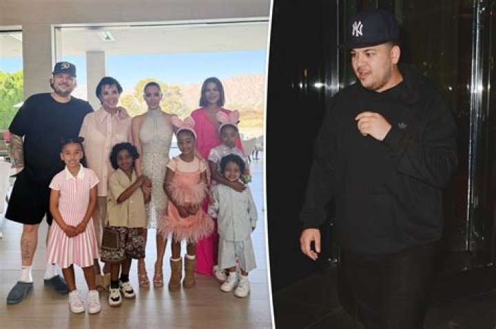 Rob Kardashian Makes Rare Appearance At Kris Jenner's Birthday Party