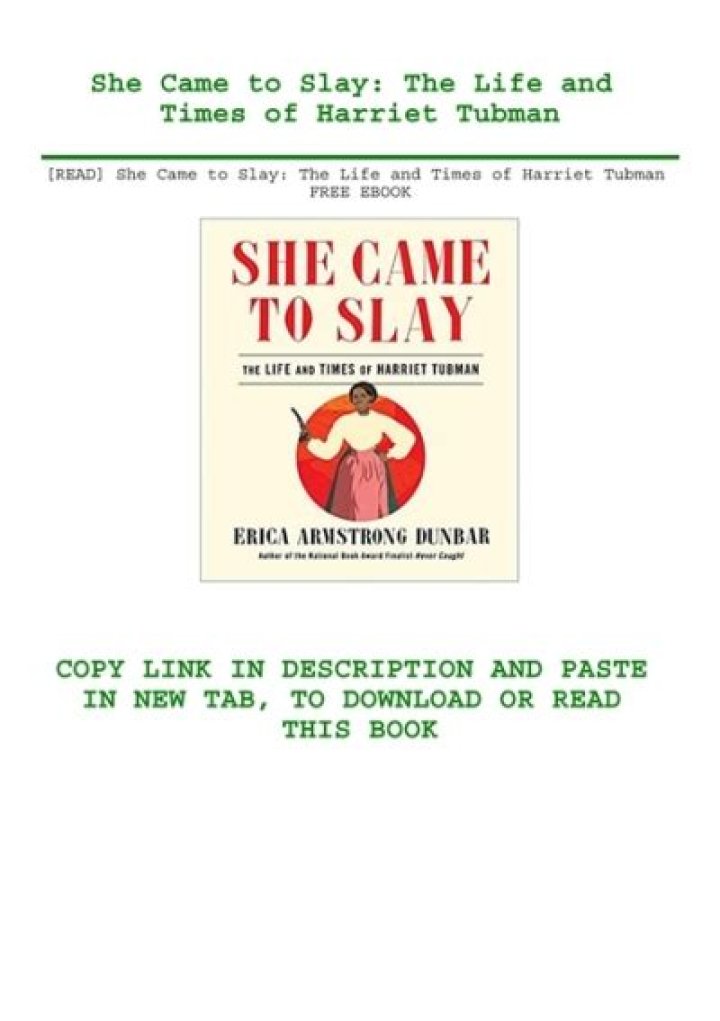 She Came to Slay eBook by Erica Armstrong Dunbar Official Publisher