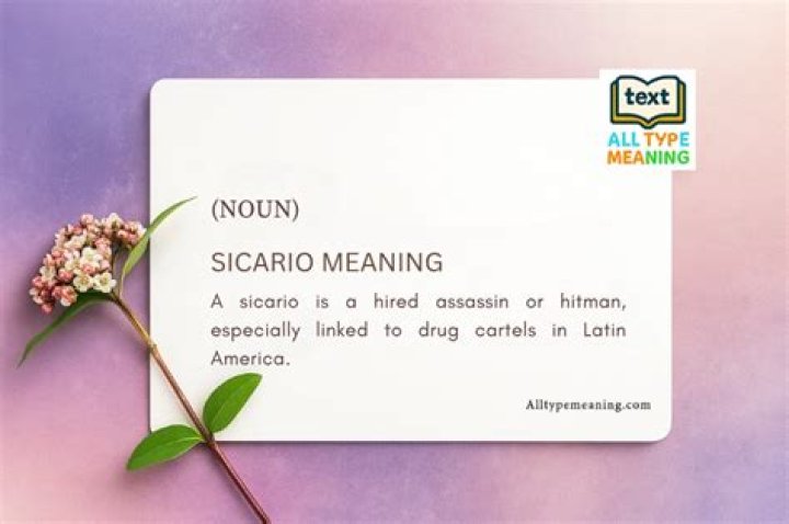 Sicario Meaning MeaningKosh