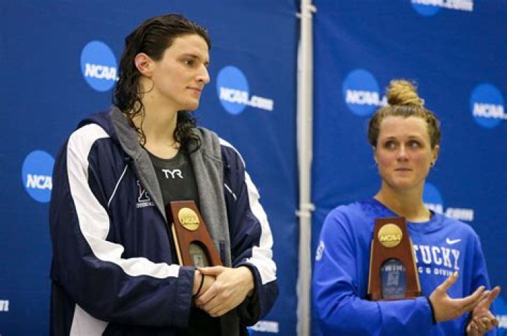University of Kentucky swimmer Riley Gaines was tossed into the